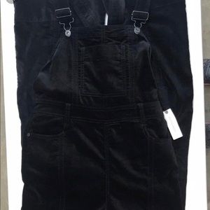 Black Velvet Pilcro Overalls